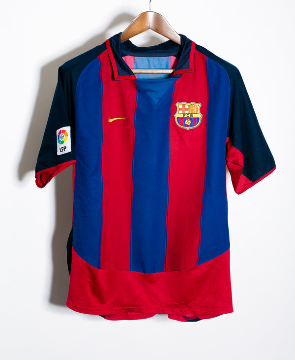 Barcelona 2003-04 Riquelme Home Kit (L)