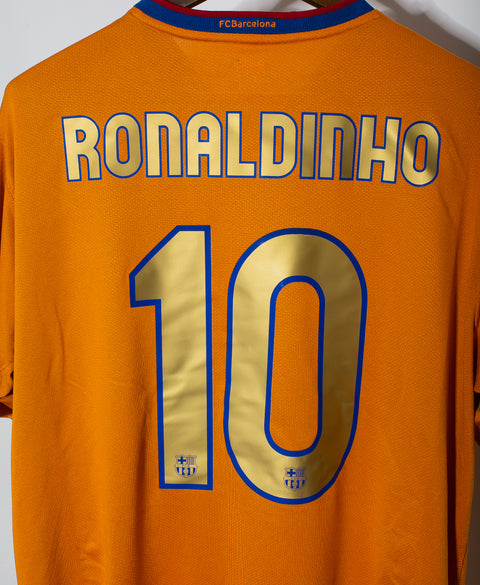 Barcelona 2006-07 Ronaldinho Away Kit (XL)