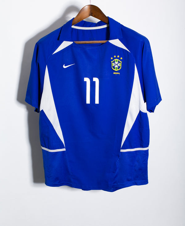 Brazil 2002 Ronaldinho Away Kit (M)