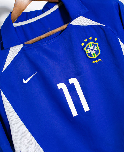 Brazil 2002 Ronaldinho Away Kit (M)