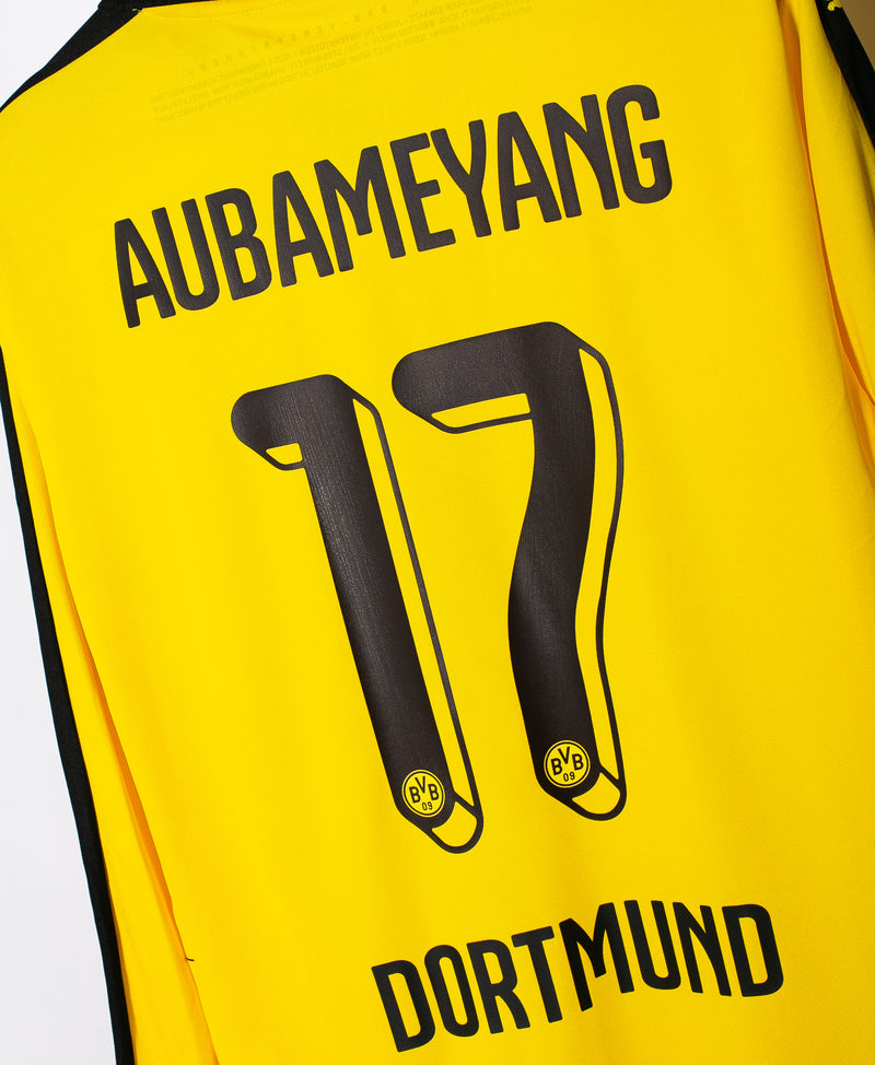 Dortmund 2015-16 Aubameyang Long Sleeve Home Kit (L)