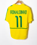Brazil 2002 Ronaldinho Home Kit (M)