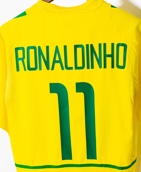 Brazil 2002 Ronaldinho Home Kit (M)