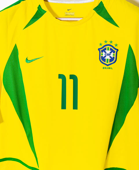 Brazil 2002 Ronaldinho Home Kit (M)