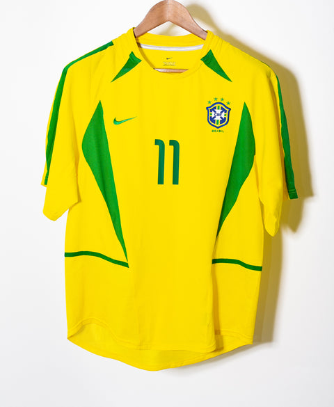 Brazil 2002 Ronaldinho Home Kit (M)