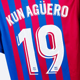 Barcelona 2021-22 Kun Aguero Home Kit NWT (XL)