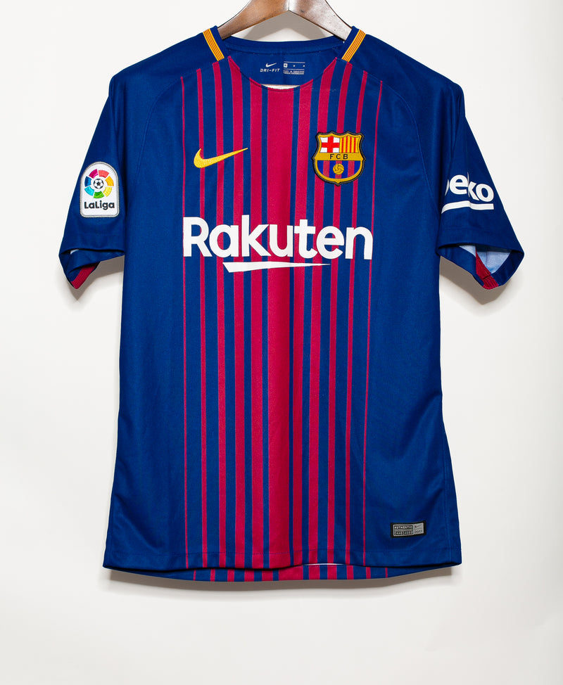 Barcelona 2017-18 Iniesta Special Home Kit (M)