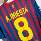 Barcelona 2011-12 Iniesta Home Kit (S)