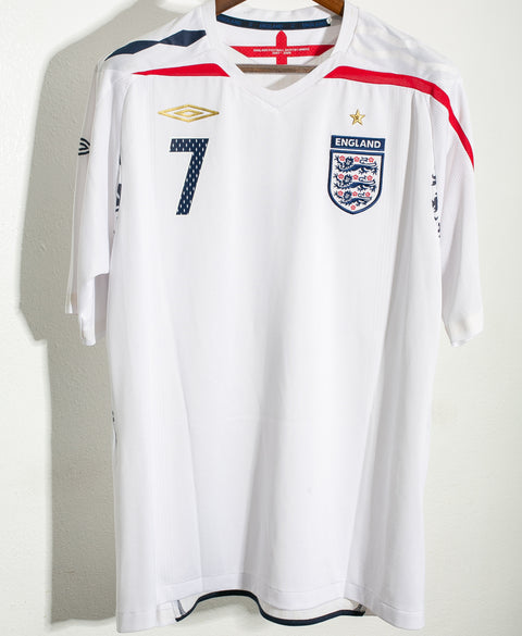 England 2008 Beckham Home Kit (XL)