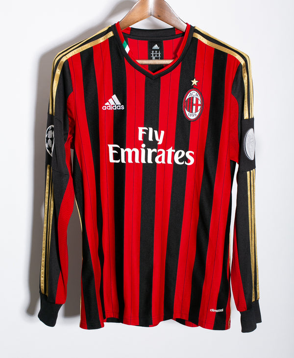 AC Milan 2013-14 Kaka Long Sleeve Home Kit (M)