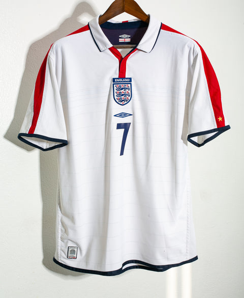 England 2004 Beckham Home Reversible Kit (L)