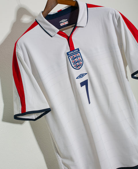 England 2004 Beckham Home Reversible Kit (L)