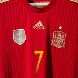 Spain 2014 David Villa Home Kit (L)