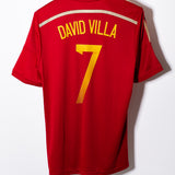 Spain 2014 David Villa Home Kit (L)