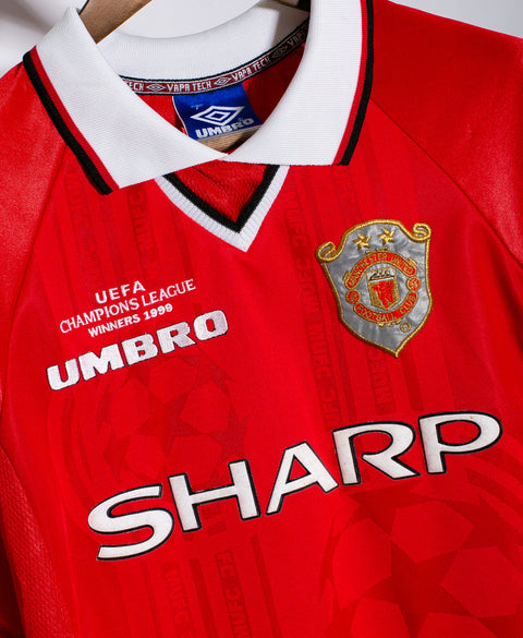 Manchester United 1999-00 Beckham European Home Kit (L)