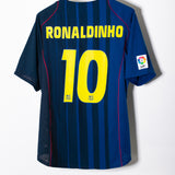 Barcelona 2004-05 Ronaldinho Away Kit (XL)