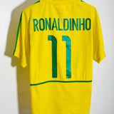 Brazil 2002 Ronaldinho Home Kit (L)