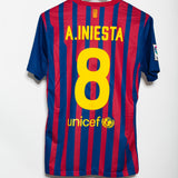 Barcelona 2011-12 Iniesta Home Kit (S)