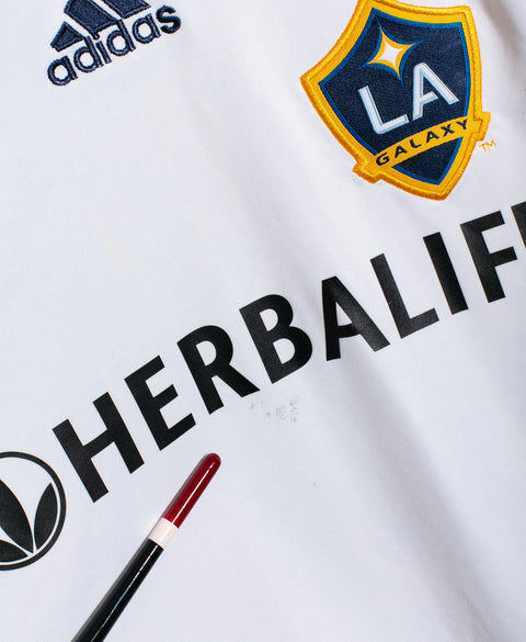 LA Galaxy 2007-08 Beckham Long Sleeve Home Kit (L)