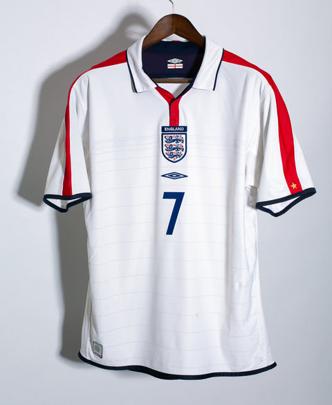 England 2004 Beckham Home Kit (L)