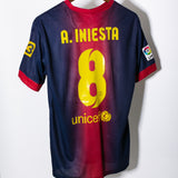 Barcelona 2012-13 Iniesta Home Kit (L)