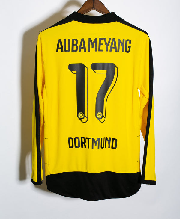 Dortmund 2015-16 Aubameyang Long Sleeve Home Kit (M)