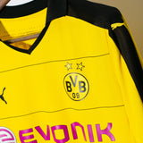 Dortmund 2015-16 Aubameyang Long Sleeve Home Kit (M)