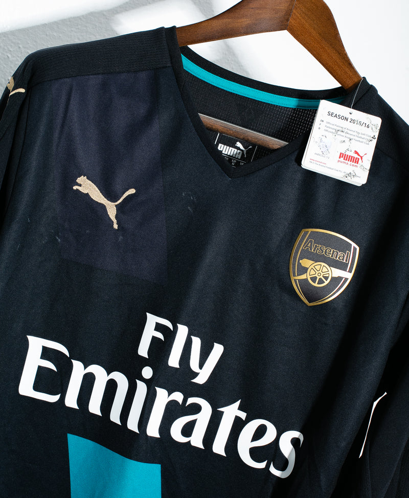 Arsenal 2015-16 Ozil Third Long Sleeve Kit BNWT (M)