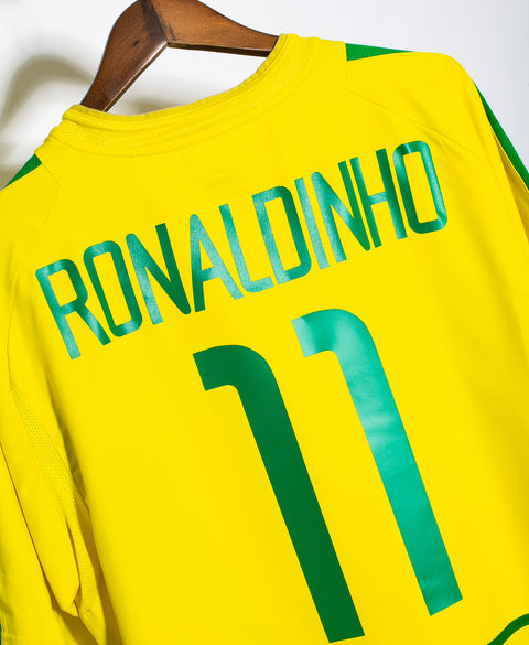 Brazil 2002 Ronaldinho Home Kit (XL)