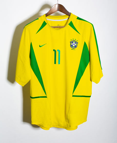 Brazil 2002 Ronaldinho Home Kit (XL)