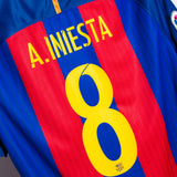 Barcelona 2016-17 Iniesta Home Kit (M)