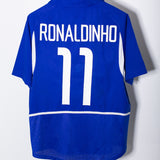 Brazil 2002 Ronaldinho Away Kit (XL)