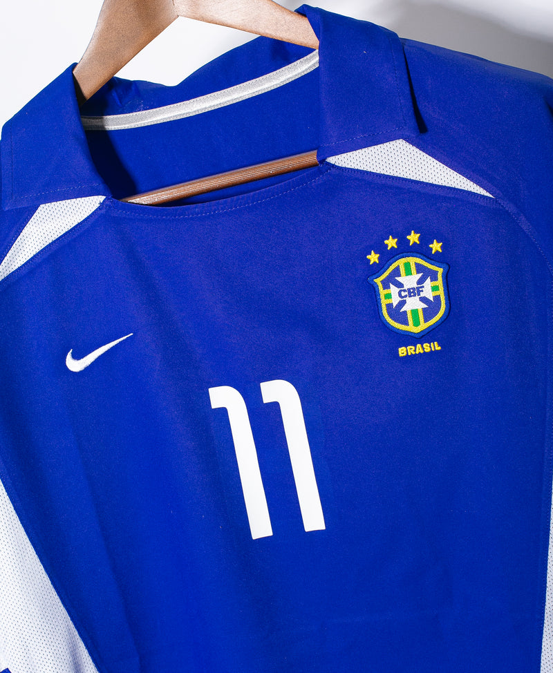 Brazil 2002 Ronaldinho Away Kit (XL)