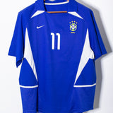 Brazil 2002 Ronaldinho Away Kit (XL)