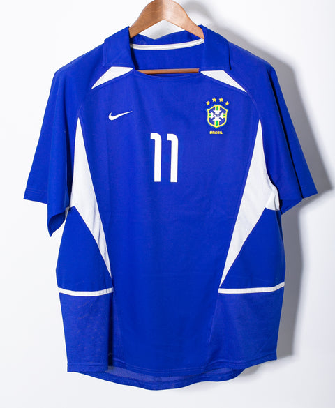 Brazil 2002 Ronaldinho Away Kit (XL)