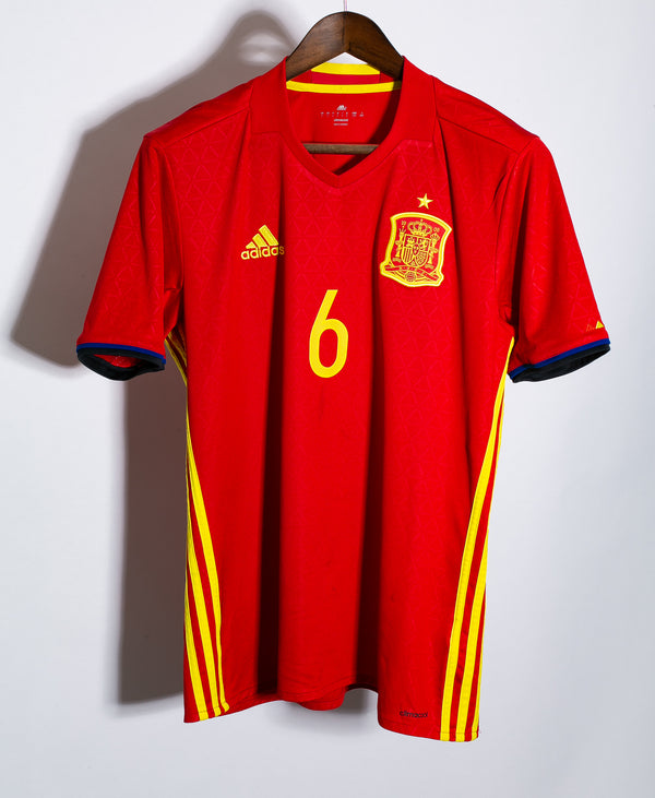 Spain 2016 Iniesta Home Kit (L)