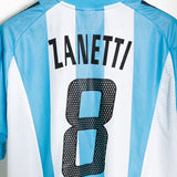 Argentina 2002 Zanetti Home Kit (XL)