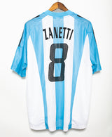 Argentina 2002 Zanetti Home Kit (XL)