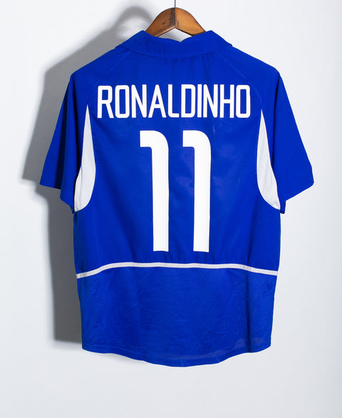 Brazil 2002 Ronaldinho Away Kit (M)