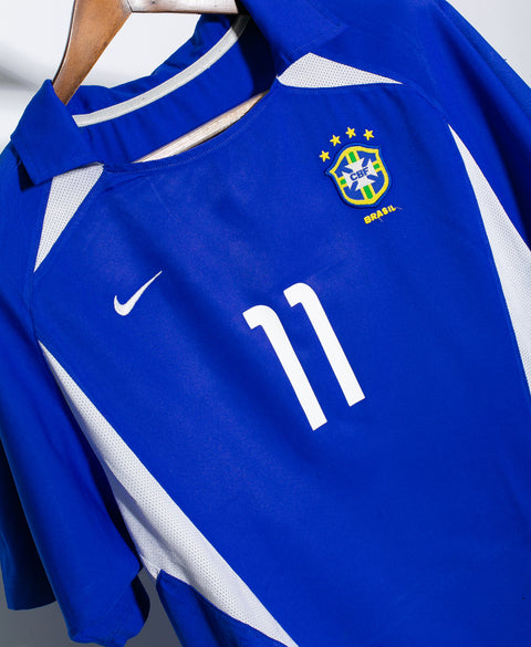 Brazil 2002 Ronaldinho Away Kit (M)