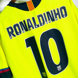 Barcelona 2005-06 Ronaldinho Away Kit (2XL)