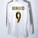 Real Madrid 2004-05 Ronaldo Long Sleeve Home Kit (L)