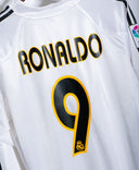 Real Madrid 2004-05 Ronaldo Long Sleeve Home Kit (L)