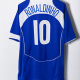 Brazil 2004 Ronaldinho Away Kit (2XL)