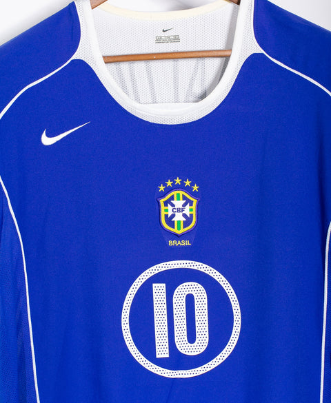 Brazil 2004 Ronaldinho Away Kit (2XL)