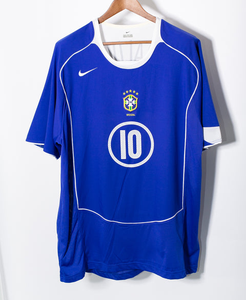 Brazil 2004 Ronaldinho Away Kit (2XL)