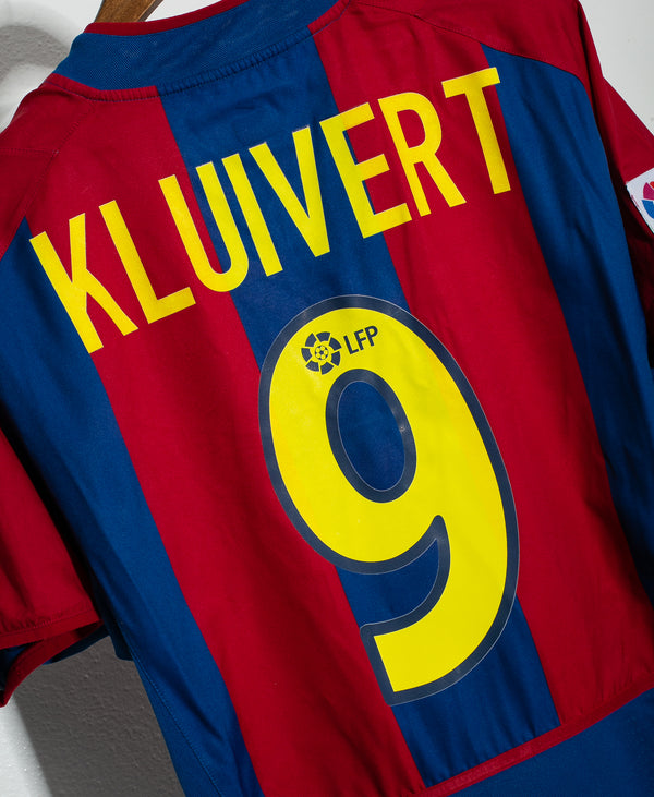Barcelona 2002-03 Kluivert Home Kit (S)