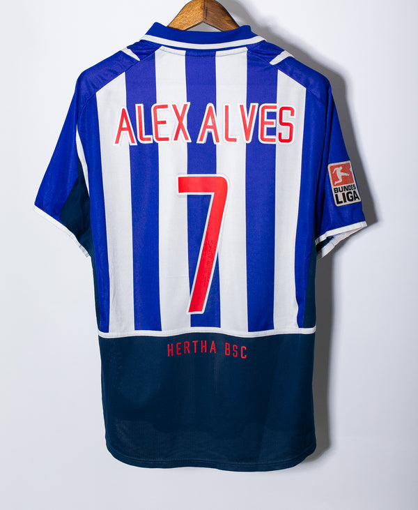 Hertha Berlin 2002-03 Alex Alves Home Kit (M)