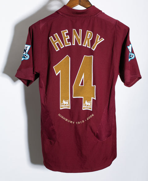 Arsenal 2005-06 Henry Home Kit (S)