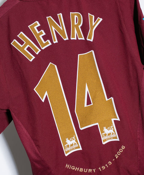 Arsenal 2005-06 Henry Home Kit (S)